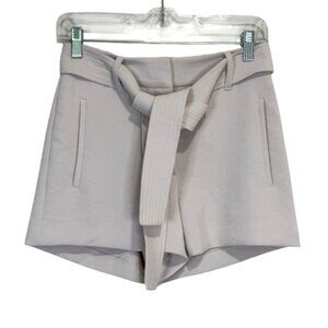 Wilfred Womens Beige Belted High-Waisted Shorts Size 2
